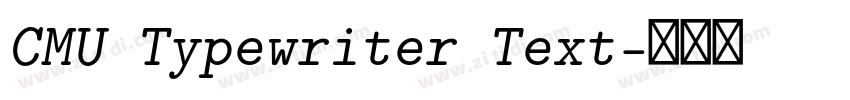 CMU Typewriter Text字体转换 CMU Typewriter Text字体转换